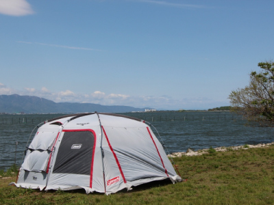 キャンプ設営