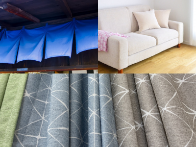 カーテン、ブラインド、クッション、のれん、暗幕