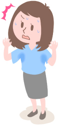 汗汚れが気になる